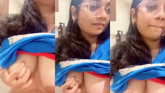 Cute Chashmish Girl’s Private Boob Tease