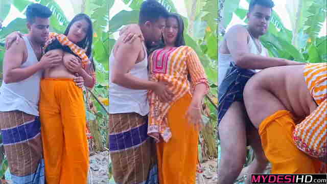 Desi Hot Sexy Bengali Girl Risky Outdoor Doggy Style Sex Porn MMS
