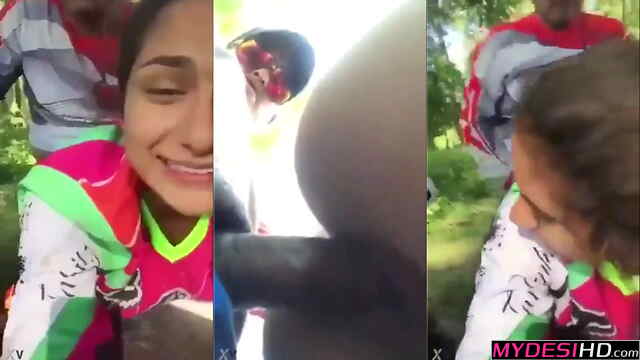 Risky Desi Sex MMS: Secret Outdoor Doggy Style in a Deserted Park