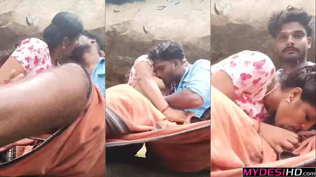 Desi South Indian School Teen Couple Kissing, Boobs Sucking!