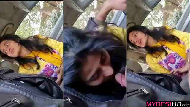 Exotic Pakistani Girl In Yellow Suit Gives Intimate Car Blowjob – Shy To Wild