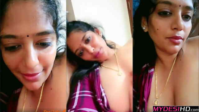 Famous Thick Telugu Aunty Rare Big Boobs & Nipple Licking Show