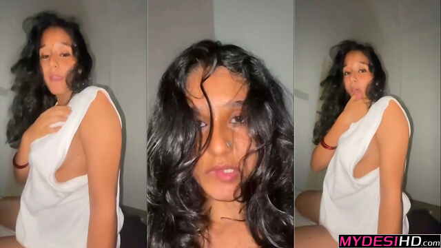 Hot Indian Bhabhi Stripping Naked – Passionate Bedroom Hookup Scene