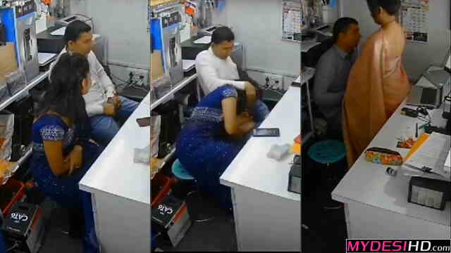 Hot Saree Shop Employee Fucked by Boss – Viral Hidden Cam CCTV Leak