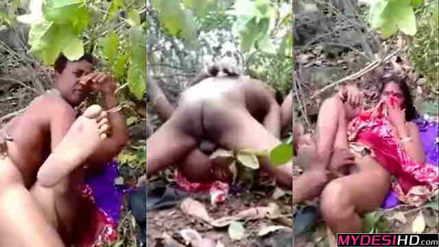 Husband Records Wild Betrayal: Desi Wife Passionate Jungle Encounter with Friend