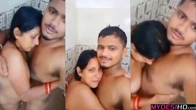 Nude Indian Couple Gets Their Freak On In the Bathroom – Hot Amateur Video