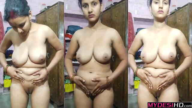 Petite Indian Bengali Bhabhi Nude โ Slim Housewife Stripping & Full Frontal