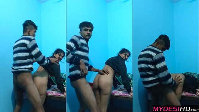 Real BF GF Standing Sex – Horny Girlfriend Gets Fucked Hard