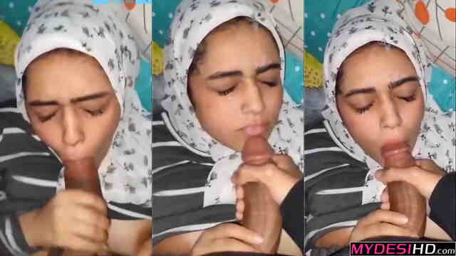 Real Pakistani Hijabi Amateur Gives Sloppy Blowjob – Homemade Desi Sex