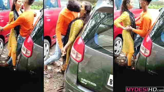 Risky Public Makeout Young Couple Caught on Secret Spy Camera by Car