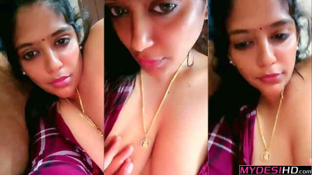 Thick Telugu Cute Girl Big Boobs: Rare Nipple Licking Private Show