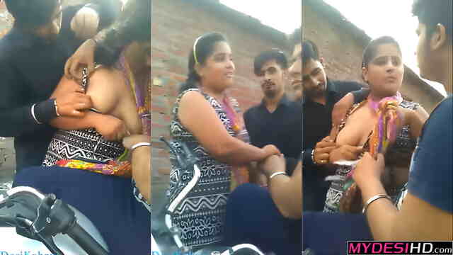 Two Lucky Guys Get Handsy with Cute Amateur Girl Exclusive Leaked Clip